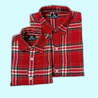 Vintage Red Checks Dad n Son Twinning Shirts