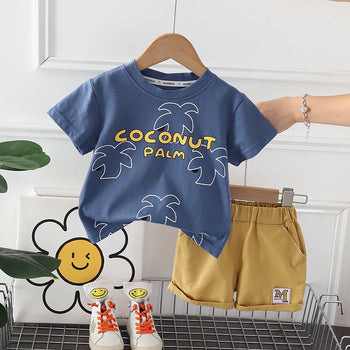 Coconut Palm T Shirt Shorts set