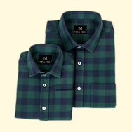 Winter storm Checks Dad n Son Twinning Shirts