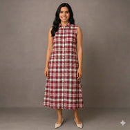 Winter Berry - Mom Twinning Shirt Dress