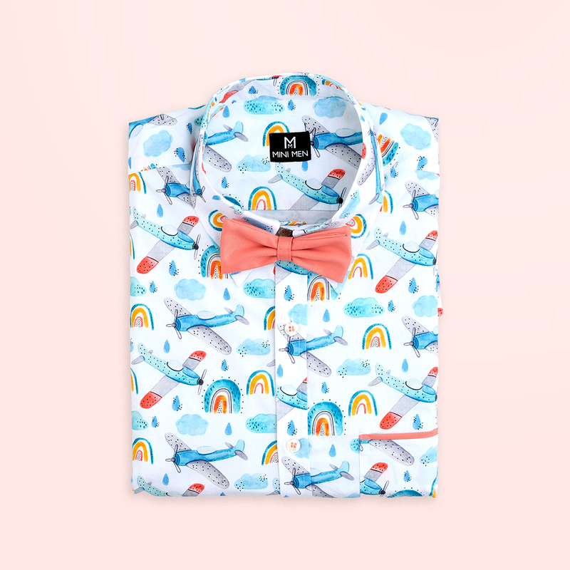 Airplane Rainbow - Dad Twinning Shirt