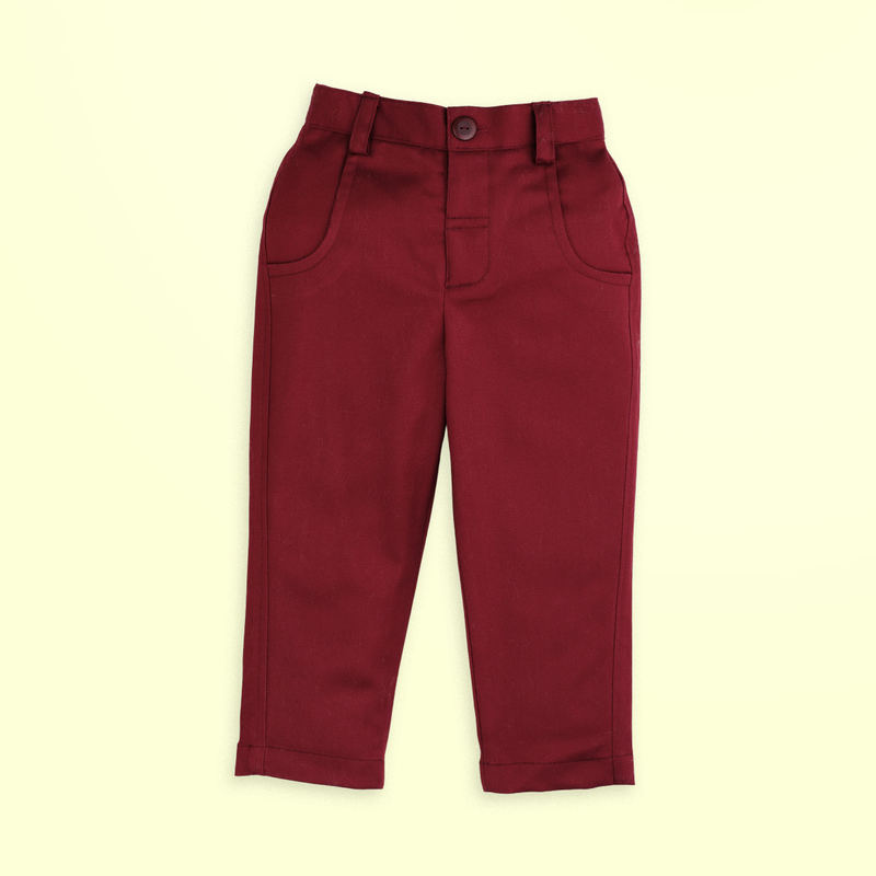 Boys 2024 maroon pants