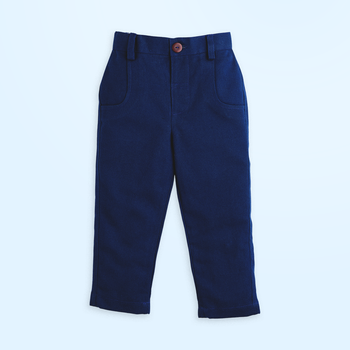 Lil Man and Navy Pant - Pant Shirt Set