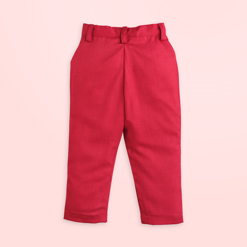 Monster Truck and Red Pant - Pant Shirt Set
