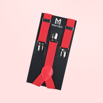 Vroom Vroom Suspender Set - Red