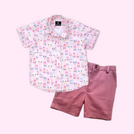Pastel Popsicles & Pink Shorts - Playwear Set
