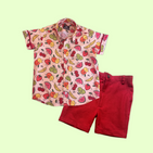 Tutti Fruitti and Red Shorts - Playwear Set