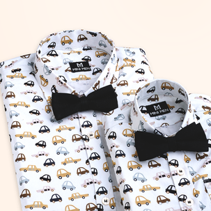 Vintage Car - Dad and Son Twinning Shirts